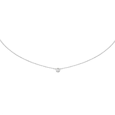 CARTIER D'AMOUR NECKLACE XS WHITE GOLD, DIAMOND B7224515